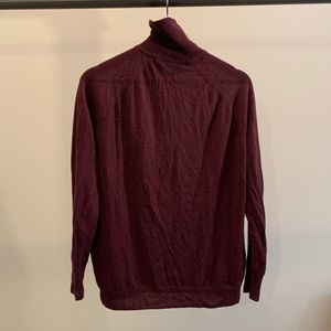 Vince burgundy cashmere blend turtleneck